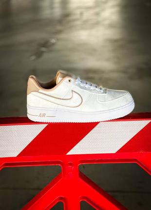 Мужские кроссовки nike air force "07 lx white/bio beige"#найк