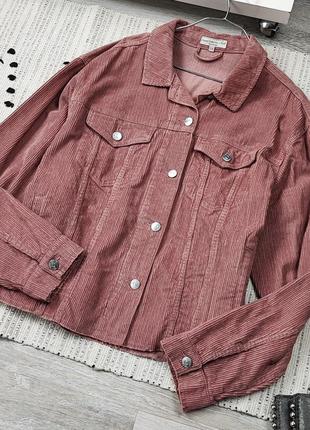 Пильно-рожева вельветова курточка f&amp;f1 фото
