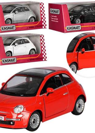 Машина "fiat 500" kinsmart металева, kt5345w