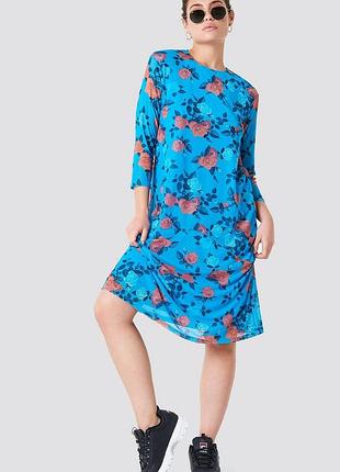 Плаття з квітковим принтом na-kd