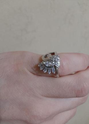 Кольцо серебро 17,5