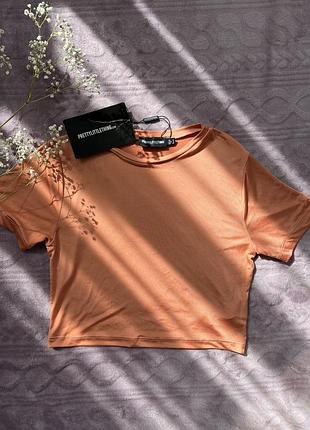 Теракотовий топ prettylittlething