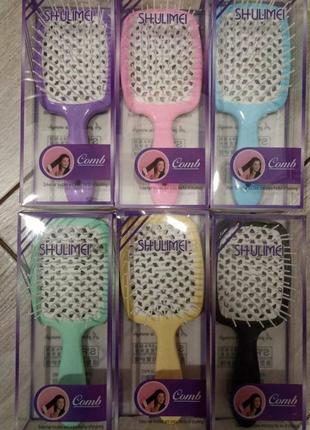 Гребінець janeke superbrush, cecilia hair brush модна щітка, расчёска для волос3 фото