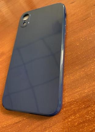 Чехол на iphone xr в темно синем цвете, новый