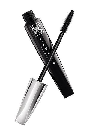 Тушь для ресниц "супердлина акцент" blackest black / черная эйвон,ейвон,avon