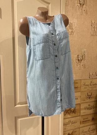 Сорочка безрукавка ліоцел