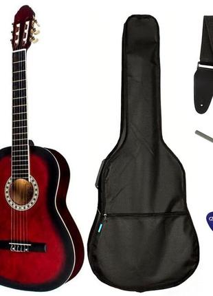 Набір гітара класична bandes cg-851 rd + чохол + ремінь