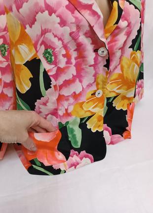 Жакет, пиджак в цветочный принт antonette 3xl, 4xl6 фото