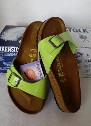 Ортопедические шлепанцы birkenstock madrid birko flor