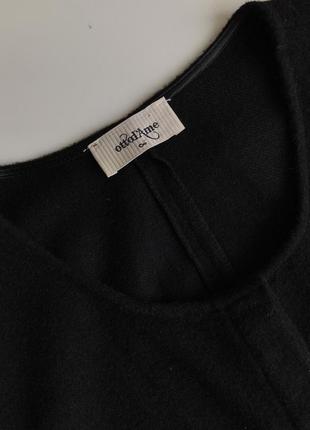 Чёрное шерстяное платье ottod’ame в стиле max mara cucinelli2 фото