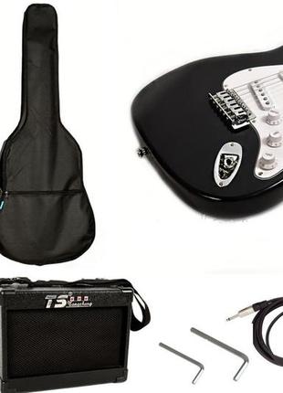 Набір електро гітара j8 hmg 101 + чохол musicbag + комбопідсилювач