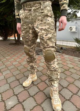 🔥штаны пиксель зуда рипстопа демисезон с наколенниками