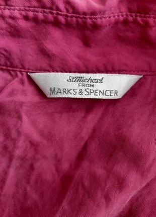 Шовкова блуза, блуза із купро mark's spencer5 фото