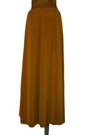 Чуловая юбка горчичного цвета