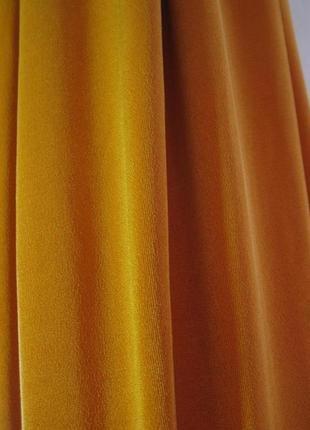 Чуловая юбка горчичного цвета3 фото