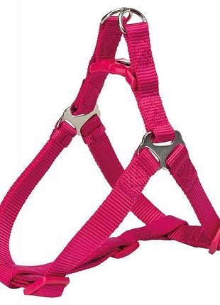 Шлея-петля trixie premium s 40-50 см 15 мм фуксія (4053032019126)
