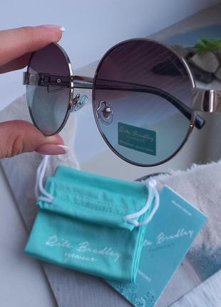 Женские очки солнечные с поляризацией  бренд rita bradley италия круглые1 фото