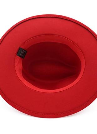 Стильная фетровая шляпа федора с пером темно-синий 56-58р (934)