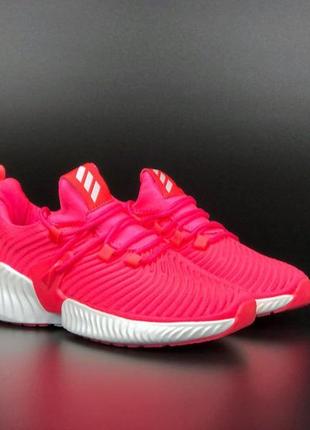 Женские спортивные розовые кроссовки adidas alphabounce 🆕 адидас4 фото