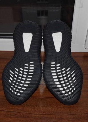 Adidas yeezy boost 350 v2 black white мужские кроссовки изи буст 7007 фото