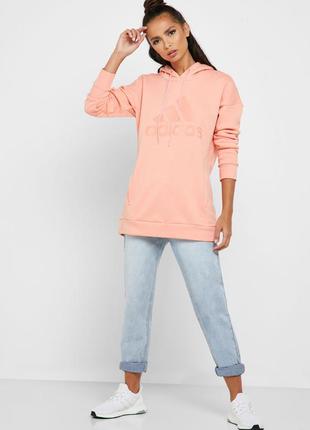 Удлиненная кофта худи adidas