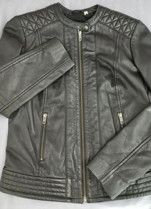 Косуха из натуральной кожи naf-naf р. 34( xs)