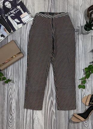 Коттоновые укороченные брюки квадрат topshop #519