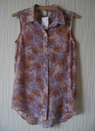 Очень красивая и стильная брендовая блузка h&amp;m 32 р.7 фото