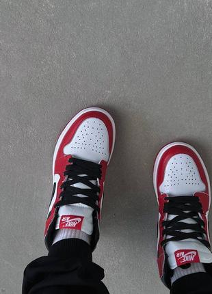 Женские кроссовки air jordan retro high red/white2 фото