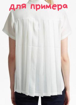 Блуза со спинкой плиссе, перфорация, french connection3 фото