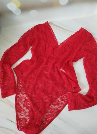 Кружевное боди h&m новое