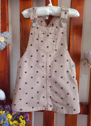 Джинсовый сарафанчик на 3-4р