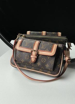 Сумка в стиле louis vuitton diane brown/pink8 фото