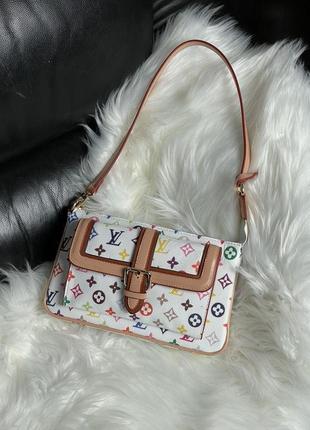 Сумка в стиле louis vuitton diane white rainbow4 фото