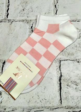 Носки женские короткие хлопковые с принтом 36-39
