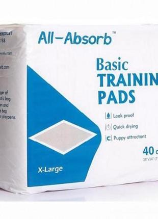 Пелюшки all-absorb basic для собак 71х86 см, 40 шт