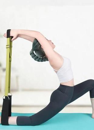 Еспандер для йоги stretching trension band з петлями гімнастика для ніг рук джгут стрічка, гумка для йоги