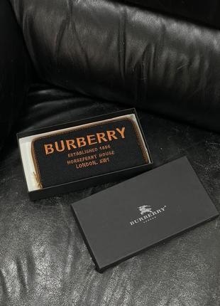 Кошелек burberry wallet textile black/brown3 фото