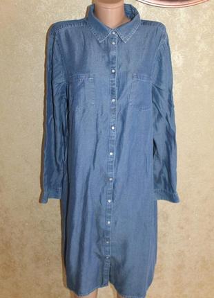42-44 разм. платье - рубашка yessica c&a длина по спинке - 103 см., ширина плеч - 43 см., пог - 59 с1 фото