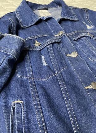 Ветровка джинсовка джинсовая куртка пиджак4 фото