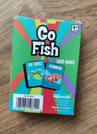Дитяча карткова гра з рибами go fish на англійській мові