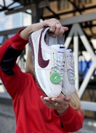 Невероятно удобные женские кроссовки union x nike cortez nylon