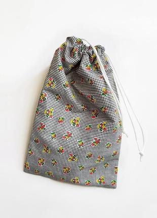 Эко мешочек хлопковый многоразовый для хранения органайзер сумка торба - ecobag германия