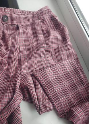 🌿 розпродаж 🌿 якісні стильні штани з підворотами 7\8 м stradivarius1 фото