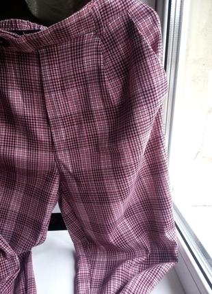 🌿 розпродаж 🌿 якісні стильні штани з підворотами 7\8 м stradivarius2 фото