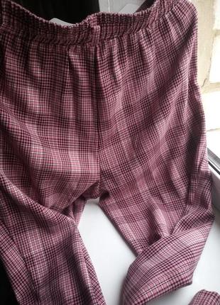 🌿 розпродаж 🌿 якісні стильні штани з підворотами 7\8 м stradivarius5 фото
