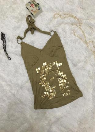 Майка горчичного цвета loft