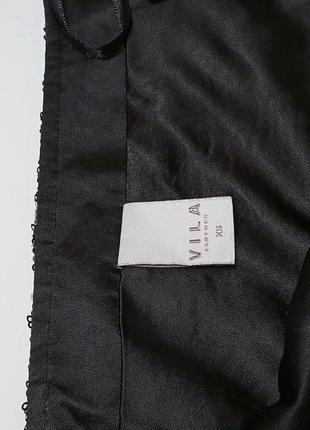 Черная юбка с блестками4 фото