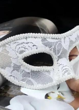 Маска для обличчя айворі - розмір 23*8см, пластик, текстиль