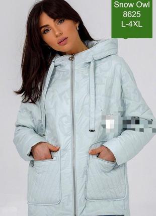 Демисезонная куртка oversize бренд snow owl размеры 46-56